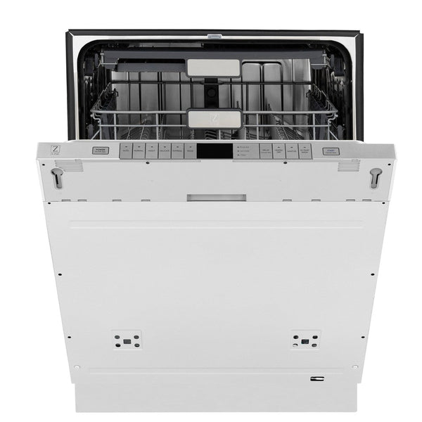 ZLINE 24" Monument Series 3rd Rack Top Touch Control Dishwasher in Custom Panel Ready with Stainless Steel Tub, 45dBa