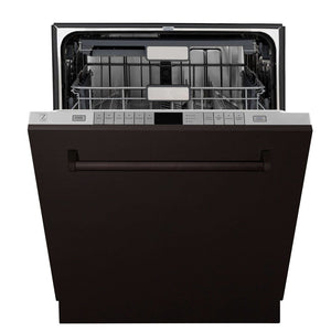 ZLINE 24" Monument Series 3rd Rack Top Touch Control Dishwasher in Oil Rubbed Bronze with Stainless Steel Tub, 45dBa
