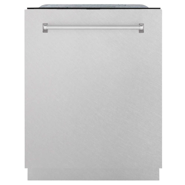 ZLINE 24" Monument Series 3rd Rack Top Touch Control Dishwasher in Fingerprint Resistant Stainless Steel with Stainless Steel Tub, 45dBa