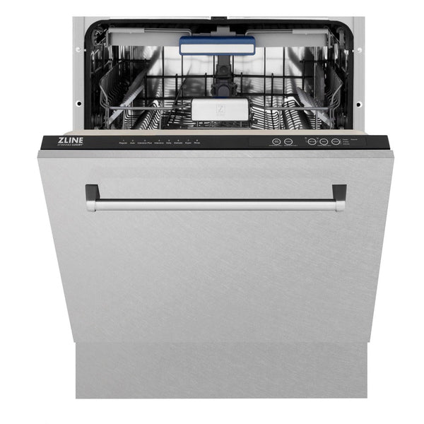 ZLINE 24" Tallac Series 3rd Rack Tall Tub Dishwasher in Fingerprint Resistant with Stainless Steel Tub, 51dBa (DWV-SN-24)