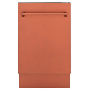 ZLINE 18" Tallac Series 3rd Rack Top Control Built-In Dishwasher in Copper with Stainless Steel Tub, 51dBa (DWV-C-18)