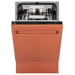 ZLINE 18" Tallac Series 3rd Rack Top Control Built-In Dishwasher in Copper with Stainless Steel Tub, 51dBa (DWV-C-18)