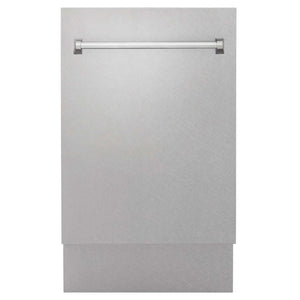 ZLINE 18" Tallac Series 3rd Rack Top Control Dishwasher in Fingerprint Resistant with Stainless Steel Tub, 51dBa (DWV-SN-18)