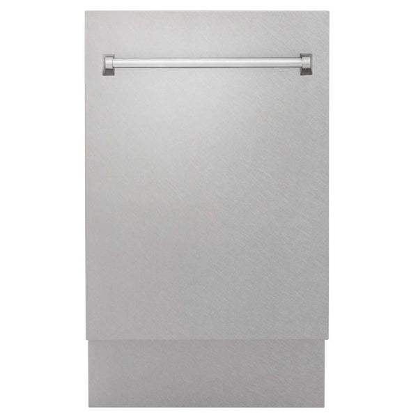 ZLINE 18" Tallac Series 3rd Rack Top Control Dishwasher in Fingerprint Resistant with Stainless Steel Tub, 51dBa (DWV-SN-18)