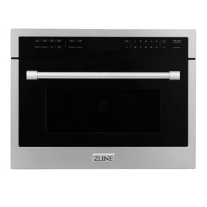 ZLINE 24" 1.6 cu ft. Built-in Convection Microwave Oven in Stainless Steel with Speed and Sensor Cooking