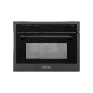 ZLINE 24" 1.6 cu ft. Built-in Convection Microwave Oven in Black Stainless Steel with Speed and Sensor Cooking