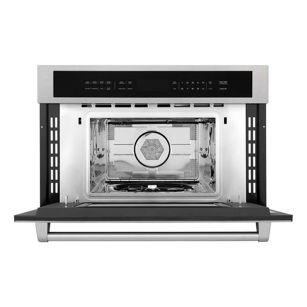 ZLINE 30” 1.6 cu ft. Built-in Convection Microwave Oven in Fingerprint Resistant Stainless Steel with Speed and Sensor Cooking
