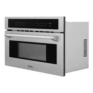 ZLINE 30” 1.6 cu ft. Built-in Convection Microwave Oven in Fingerprint Resistant Stainless Steel with Speed and Sensor Cooking