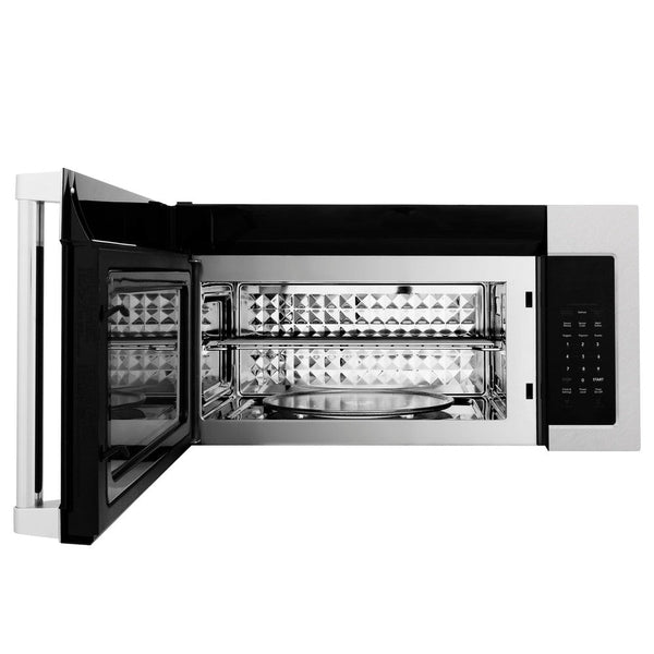 ZLINE 1.5 cu. ft. Over the Range Convection Microwave Oven in Fingerprint Resistant Stainless Steel with Traditional Handle and Sensor Cooking