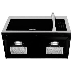 ZLINE 1.5 cu. ft. Over the Range Convection Microwave Oven in Fingerprint Resistant Stainless Steel with Traditional Handle and Sensor Cooking