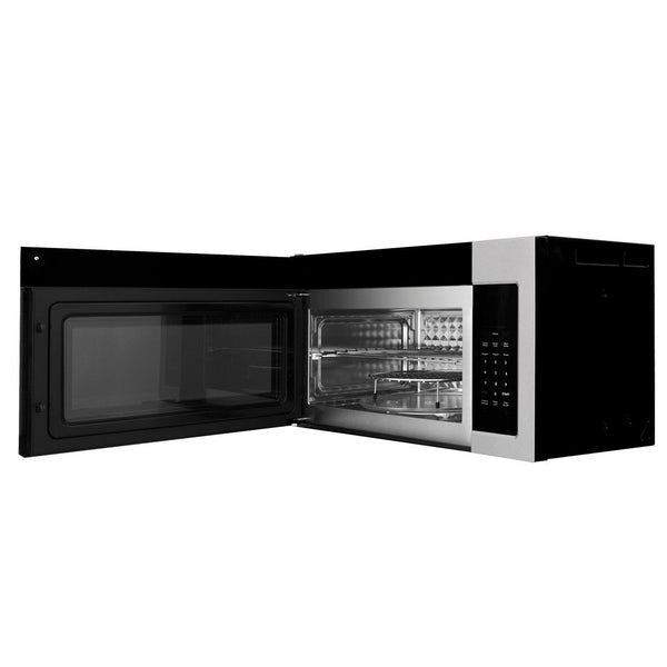 ZLINE 1.5 cu. ft. Over the Range Convection Microwave Oven in Fingerprint Resistant Stainless Steel with Traditional Handle and Sensor Cooking