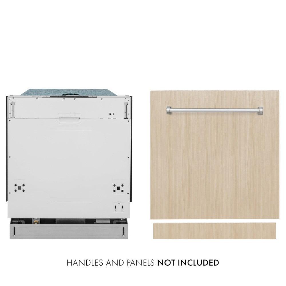 ZLINE 24 in. Panel Ready Top Control Built-In Dishwasher with Stainless Steel Tub, 52dBa