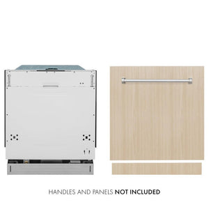 ZLINE 24 in. Panel Ready Top Control Built-In Dishwasher with Stainless Steel Tub, 52dBa