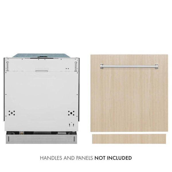 ZLINE 24 in. Panel Ready Top Control Built-In Dishwasher with Stainless Steel Tub, 52dBa