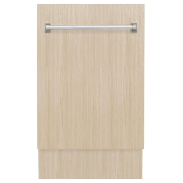 ZLINE 18" Tallac Series 3rd Rack Top Control Built-In Dishwasher in Custom Panel Ready with Stainless Steel Tub, 51dBa