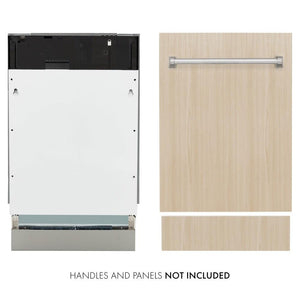 ZLINE 18" Tallac Series 3rd Rack Top Control Built-In Dishwasher in Custom Panel Ready with Stainless Steel Tub, 51dBa