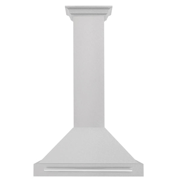 ZLINE 48" Fingerprint Resistant Stainless Steel Range Hood with Stainless Steel Handle
