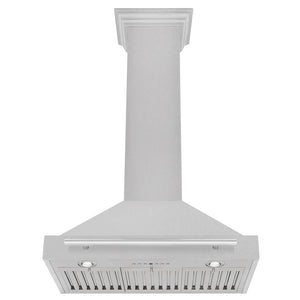 ZLINE 48" Fingerprint Resistant Stainless Steel Range Hood with Stainless Steel Handle