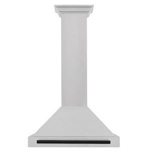ZLINE 48" Autograph Edition Fingerprint Resistant Stainless Steel Range Hood with Matte Black Handle