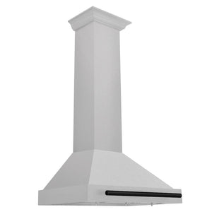 ZLINE 48" Autograph Edition Fingerprint Resistant Stainless Steel Range Hood with Matte Black Handle
