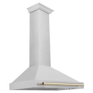 ZLINE 36" Autograph Edition Fingerprint Resistant Stainless Steel Range Hood with Gold Handle