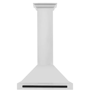 ZLINE 36" Autograph Edition Stainless Steel Range Hood with Stainless Steel Shell and Matte Black Accents