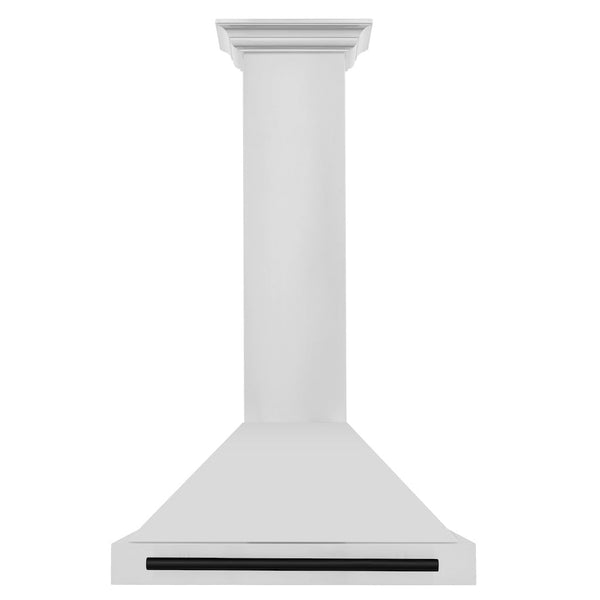 ZLINE 36" Autograph Edition Stainless Steel Range Hood with Stainless Steel Shell and Matte Black Accents