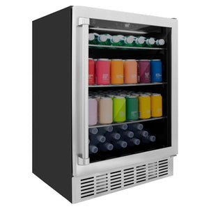 ZLINE 24" Monument 154 Can Beverage Fridge in Stainless Steel (RBV-US-24)