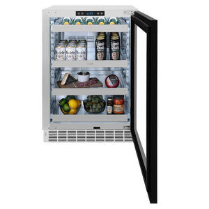 ZLINE 24 in. Touchstone 151 Can Beverage Fridge With Panel Ready Glass Door