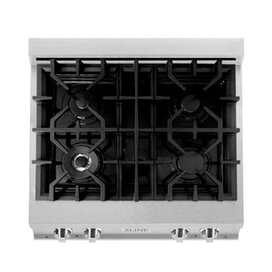 ZLINE 30" Porcelain Gas Stovetop in Fingerprint Resistant Stainless Steel with 4 Gas Burners (RTS-30)