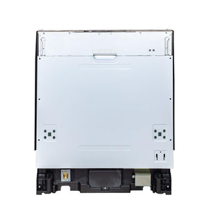 ZLINE 24 in. White Matte Top Control Built-In Dishwasher with Stainless Steel Tub and Traditional Style Handle, 52dBa