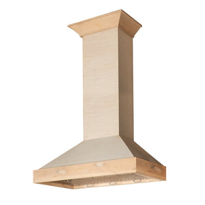 ZLINE 30" Ducted Unfinished Wooden Wall Mount Range Hood
