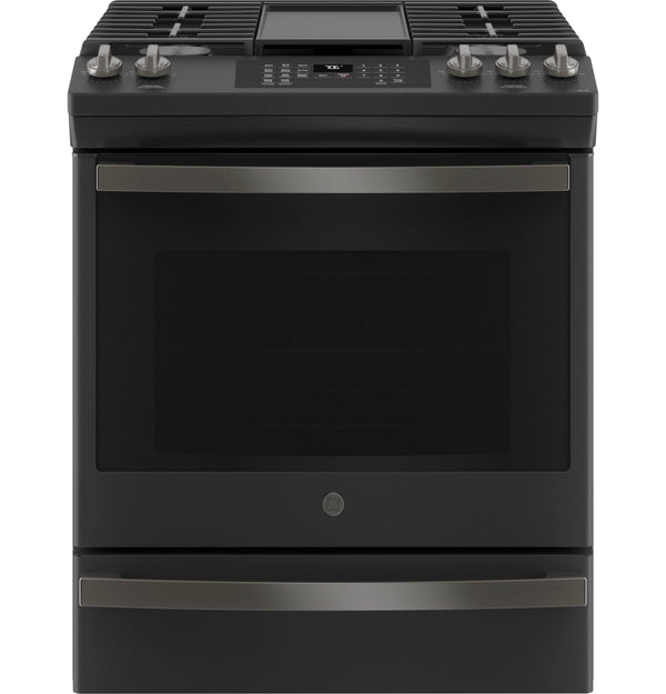 GE® 30" Slide-In Front-Control Convection Gas Range with No Preheat Air Fry