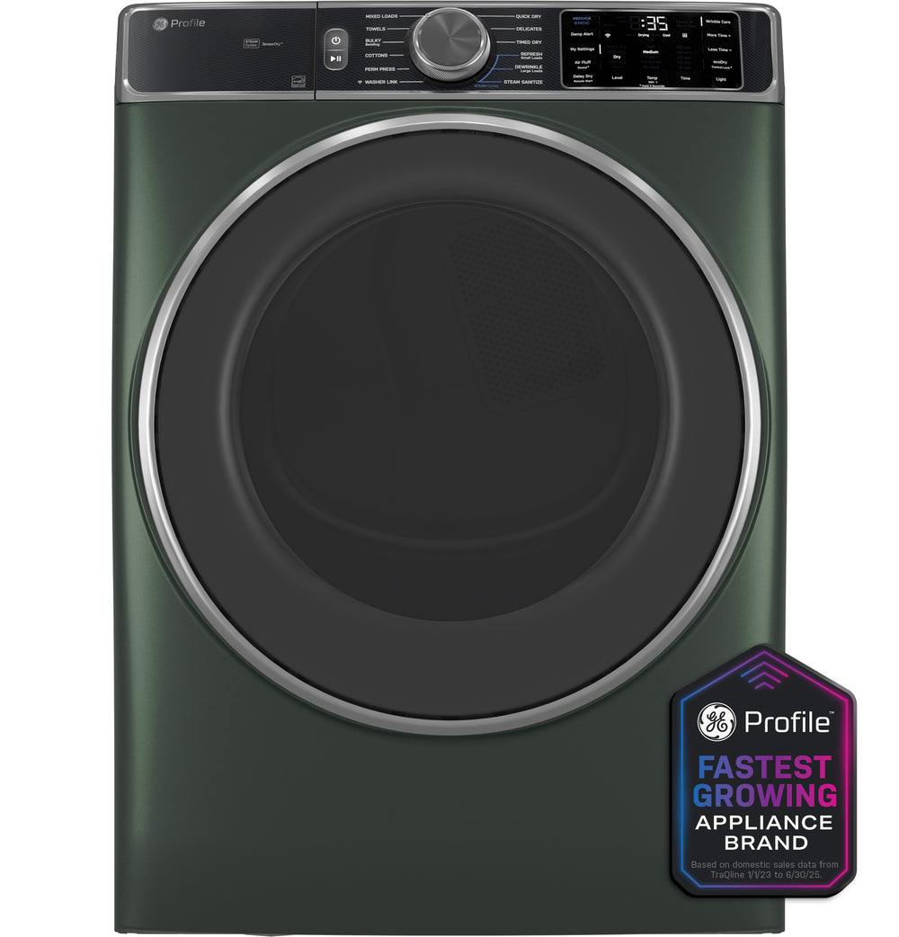 GE Profile™ ENERGY STAR® 7.8 cu. ft. Capacity Smart Front Load Electric Dryer with Steam and Sanitize Cycle