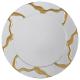 Breathe sophistication into surrounding decor with a modern wall mirror. It boasts a round profile, complete with a center mirror and a mirrored frame. Both are backed by MDF for added durability. The mirrored frame is enhanced with rivers of gold, creati