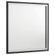 Put a glamorous finishing touch on your dresser with a modern framed mirror. Offering a polished touch of style, the mirror boasts a sleek, squared silhouette complete with a bold black finish. Gleaming chrome finish trim augments the front of the frame, 