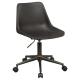 If you prefer a no-frills office space, this simple, brown office chair is an excellent choice. The curved seat offers the perfect amount of support for an efficient workday. Brown fabric upholstery and a matching brown base gives it a no-nonsense look. S