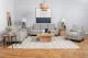 Bowen 3-piece Upholstered Track Arm Tufted Sofa Set Beige