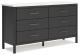 This dresser reflects your sophisticated approach to boho style. Crafted with both form and function in mind, its replicated marble top beautifully contrasts a matte black finish. The versatile design suits all-neutral spaces or blends with your favorite 