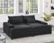 JAYLEE OVERSIZED DOUBLE CHAISE SLEEPER SOFA BLACK
