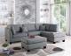 3-PCS SECTIONAL SET W/2 ACCENT PILLOWS