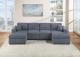 SECTIONAL SET W/ 2 ACCENT PILLOWS
