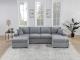 SECTIONAL SET W/ 2 ACCENT PILLOWS