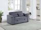 CONVERTIBLE SOFA W/ 2 ACCENT PILLOWS