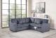 3-PC CONVERTIBLE SECTIONAL W/ 2 ACCENT PILLOWS 