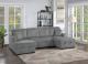 3-PC CONVERTIBLE SECTIONAL W/ 2 ACCENT PILLOWS