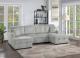 3-PC CONVERTIBLE SECTIONAL W/ 2 ACCENT PILLOWS