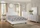QUEEN BED/PU-WHITE