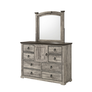 Ella-Mae - Dresser & Mirror - Gray