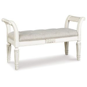 Realyn - Accent Bench - Antique White